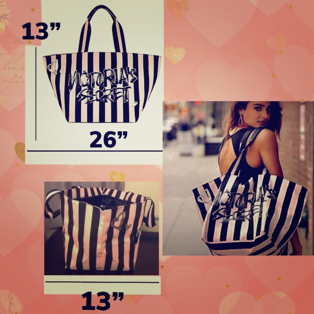 💕VICTORIA’S SECRET - VS Large Tote w/ zipper